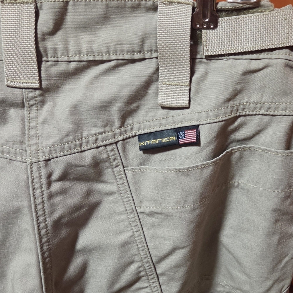 Kitanica Tactical Ripstop Utility Pants Tan Khaki Made In USA Size 32x32 - Picture 5 of 9